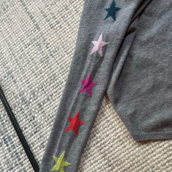WYSE London Luca Grey Heather Star Cashmere Sweater XS - Picture 6 of 6
